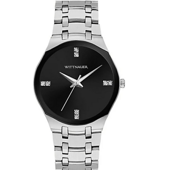 Wittnauer Stainless Diamond Dial Watch - Picture 1 of 7